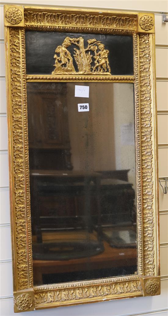 A Regency gilt pier glass